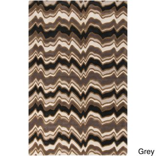 Hand Tufted Candice Olson Modern Geometric Rectangular Wool Rug (8 x