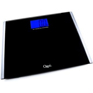 Ozeri Precision Pro II Digital Bathroom Scale Tempered Glass Platform with StepOn Activation ZB15