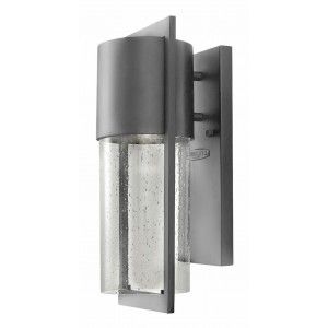 Hinkley Lighting 1320HE LED LED Wall Light, Shelter Small   Hematite