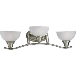 Progress Lighting Sentura Collection 3 Light Brushed Nickel Bath Light P2741 09