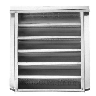 CMI 14 in x 24 in Silver Rectangle Steel Gable Vent