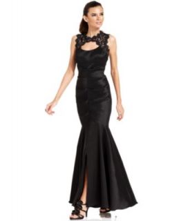JS Collections Strapless Belted Mermaid Gown