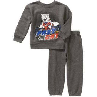 Garanimals Baby Toddler Boy Graphic Fleece Top & Fleece Pants Outfit Set