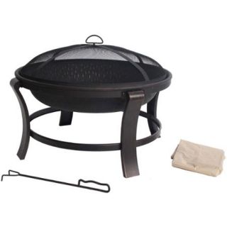 Mainstays Deep 30" Fire Pit, Antique Bronze