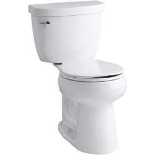 KOHLER Cimarron Comfort Height 2 piece 1.6 GPF Round Toilet with AquaPiston Flush Technology in White K 3888 0