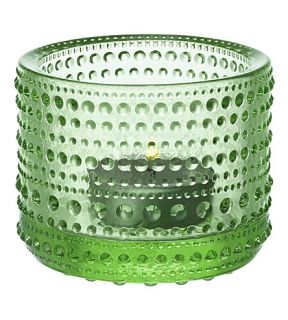 SKANDIUM   Iittala kastehelmi tealight votive 6.4cm apple green