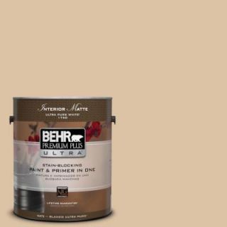 BEHR Premium Plus Ultra 1 gal. #N280 3 Louvre Matte Interior Paint 175401