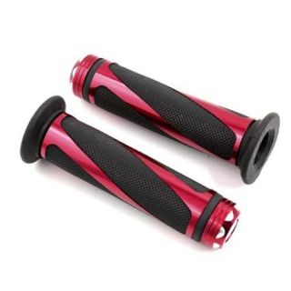Black and Red Motorcycle 7/8" Handlebar Hand Grips For Honda CBR 600 900 954 1000 RR CB250 CRF