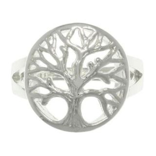 Carolina Glamour Collection Sterling Silver Tree of Life Ring Size 6