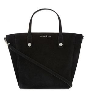 SANDRO   Adine small leather tote