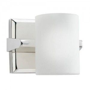 Kichler 5965PN Bathroom Light, Hard Contemporary Bath 1 Light Halogen Fixture   Polished Nickel