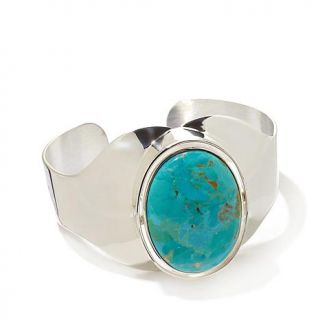Jay King Reversible Lapis and Turquoise Sterling Silver Cuff Bracelet   7692339