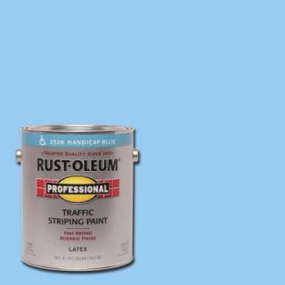 Rust Oleum Professional 1 gal. Handicap Blue Flat Traffic Striping Paint 2526402