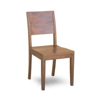 Simple Acacia Wood Dining Chairs (India) (Set of 2)  