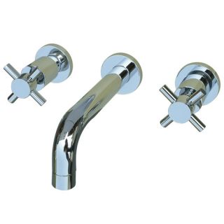 Elements of Design Concord Double Handle Wall Mount Sink Faucet
