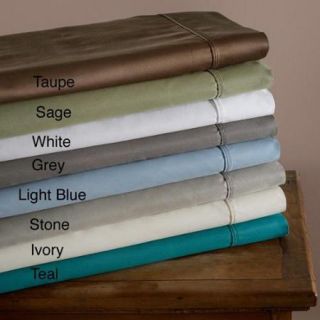Luxor Treasures Cotton Blend 600 Thread Count Sateen Wrinkle resistant Deep Pocket Sheet Set Full   Light Blue