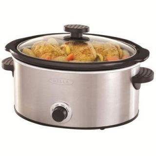 Bella 5 qt. Slow Cooker in Stainless Steel BLA13717