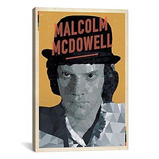 iCanvas Malcolm McDowell by American Flat Graphic Art on Canvas; 60 H x 40 W x 1.5 D