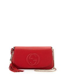Gucci Soho Medium Crossbody Bag, Red