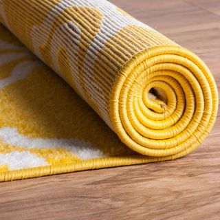 Well Woven Starbright Calipso Yellow Area Rug