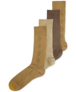 Gold Toe Mens Socks, Microfiber Assorted Textures Dress Crew 4 Pack