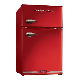 Nostalgia Electrics Retro 3.1 cu ft Compact Refrigerator (Red)