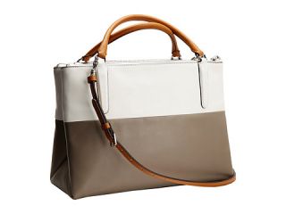 Coach Borough Retro Colorblock Ue Tan White Warm Grey