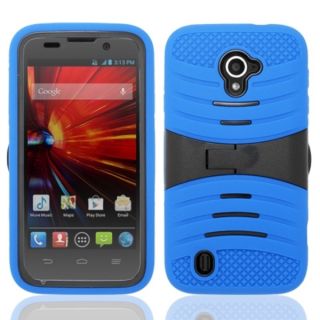 INSTEN Kickstand Dual Layer Plastic Hybrid Phone Case Cover for ZTE