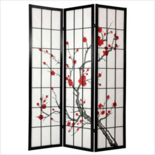 Oriental Furniture 84'' Cherry Blossom Shoji Room Divider