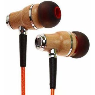 Symphonized NRG 2.0 Premium Genuine Wood In Ear Noise Isolating Headphones/Earbuds/Earphones with Innovative Shield Technology Cable and Mic