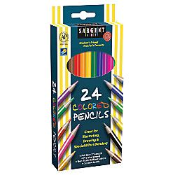 Sargent Art Color Pencils Assorted Colors Box Of 24