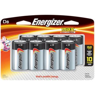 Energizer MAX D Batteries 8 Pack 775336