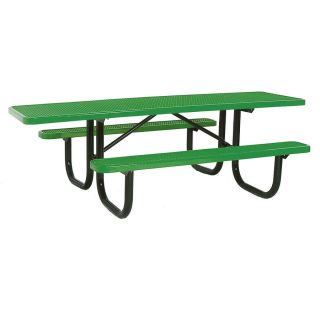 Ultra Play 96 in Green Steel Rectangle Picnic Table