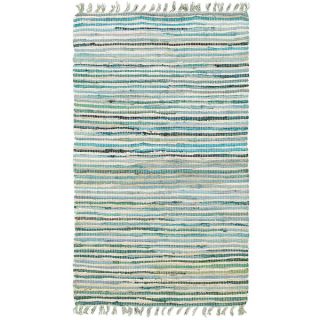 Hand woven Jute/ Chenille Accent Eleanor Accent Rug Blue Rug (26 X 4