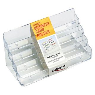 Business Card Holder, Capacity 400 Cards, Clear