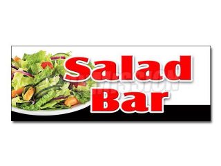 48" SALAD BAR DECAL sticker dressing restaurant buffet salad vegetables