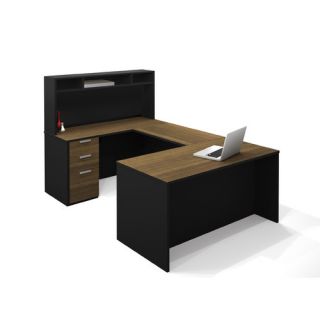 Bestar Pro Concept U Shape Desk with Hutch