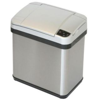 iTouchless 2.5 Gal. Stainless Steel Touchless Multifunction Sensor Trash Can with Deodorizing Carbon Filter Technology MT02SS