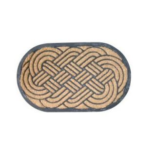 Entryways Lovers Knot Recycled Rubber & Coir Doormat