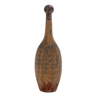 Contemporary And Modern Style Wood Bowling Pin Home Accent Décor 47430