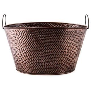 Old Dutch Oval Antique Hammered Copper 7.9 gallon Party Tub