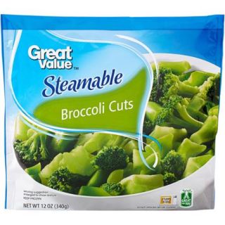 Great Value Steamable Broccoli Cuts, 12 oz
