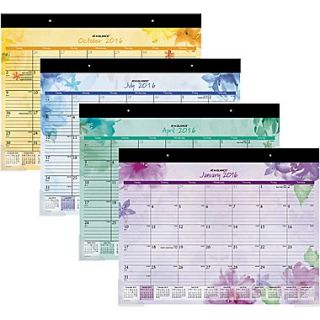 2016 AT A GLANCE Beautiful Day Large Desk Pad, 21 3/4 x 17, Purple, (SK38 704 16)