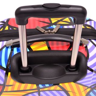 Fashion Multi Pattern 20” Hardsided Spinner Suitcase by U.S