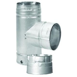 DuraVent PelletVent Multi Fuel 3 in. Chimney Vent Tee with Clean Out Cap 3PVM T