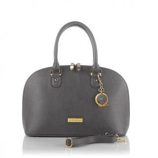 JOY & IMAN 22 Section Luxe Genuine Leather Handbag & Watch   7552462