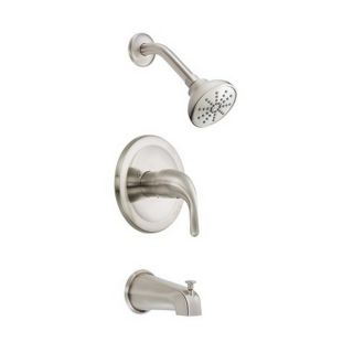Danze Melrose Tub and D500011BNT Brushed Nickel Shower Faucet