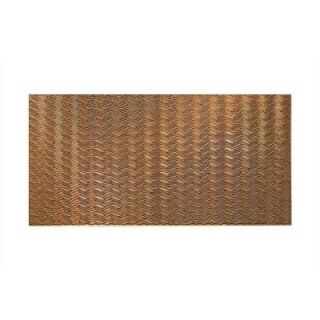 Fasade Current Horizontal 96 in. x 48 in. Decorative Wall Panel in Muted Gold S73 20