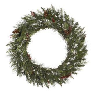 48 Unlit Vallejo Mixed Pine Wreath