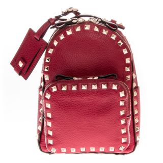 Valentino Mini Grained Leather Backpack   17707576  